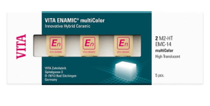 Стоматорг - Блоки ENAMIC Multicolor  для Cerec/in Lab, 1M2-HT , 5 шт